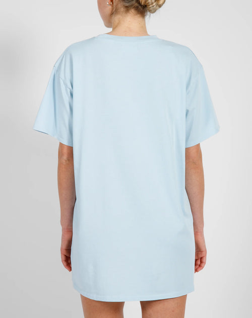 BTL OVERSIZED BOXY TEE DRESS - DENIM