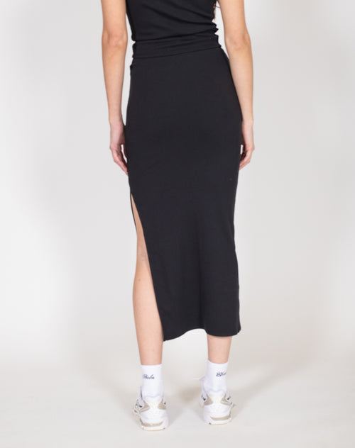 BTL RIBBED FITTED MAXI SKIRT