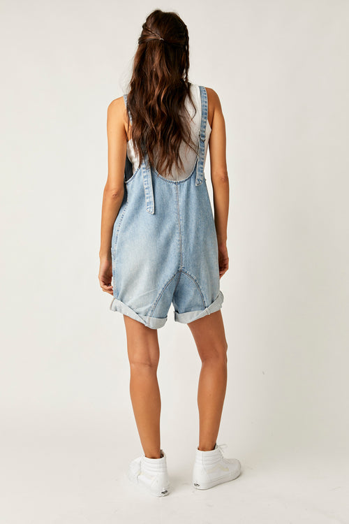 FREE PEOPLE HIGH ROLLER SHORTALL - BRIGHT EYES