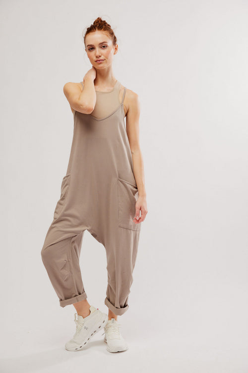 FREE PEOPLE HOT SHOT ONESIE - MOCHA LATTE