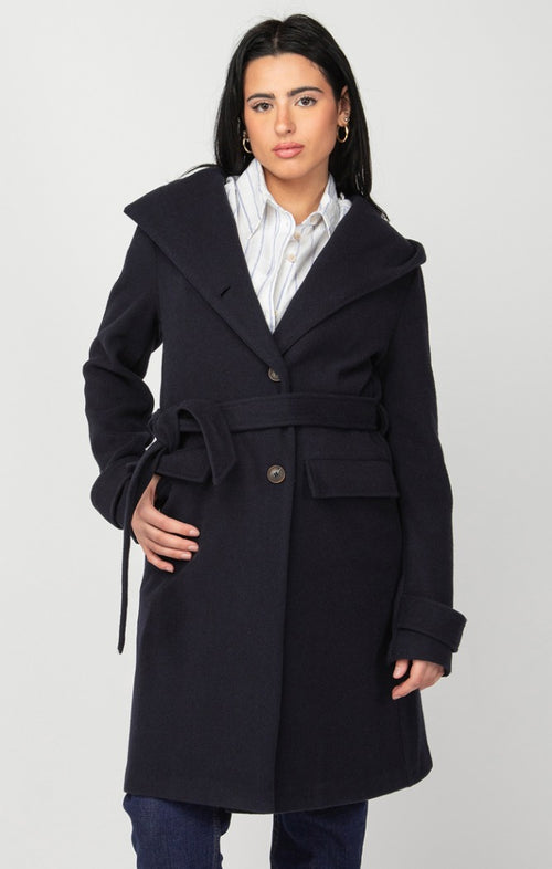 BLACK TAPE NAVY BUTTON DOWN JACKET
