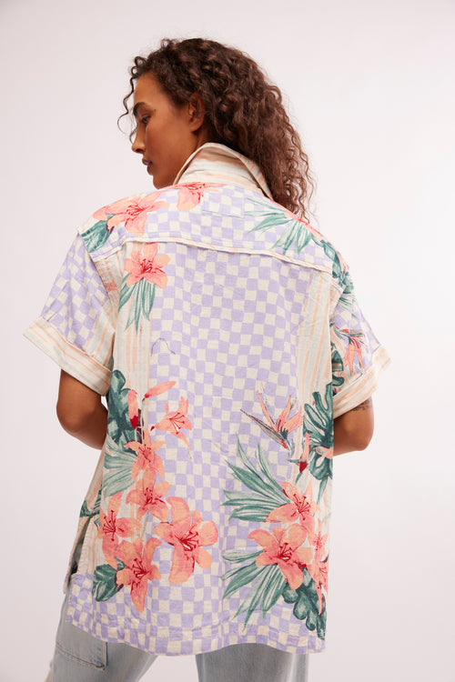 FREE PEOPLE RETRO TROPICS SHIRT