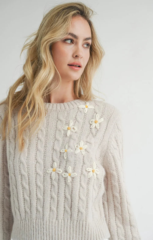 LULU EMBROIDERED SWEATER