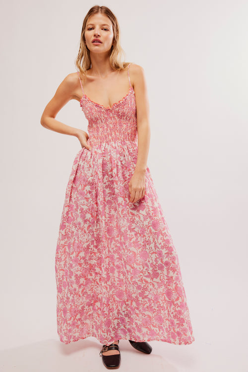 FREE PEOPLE SWEET NOTHINGS MIDI DRESS