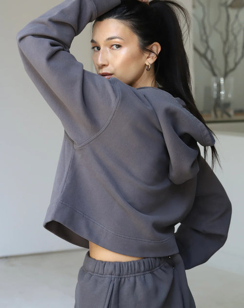 BTL CROPPED CORE HOODIE