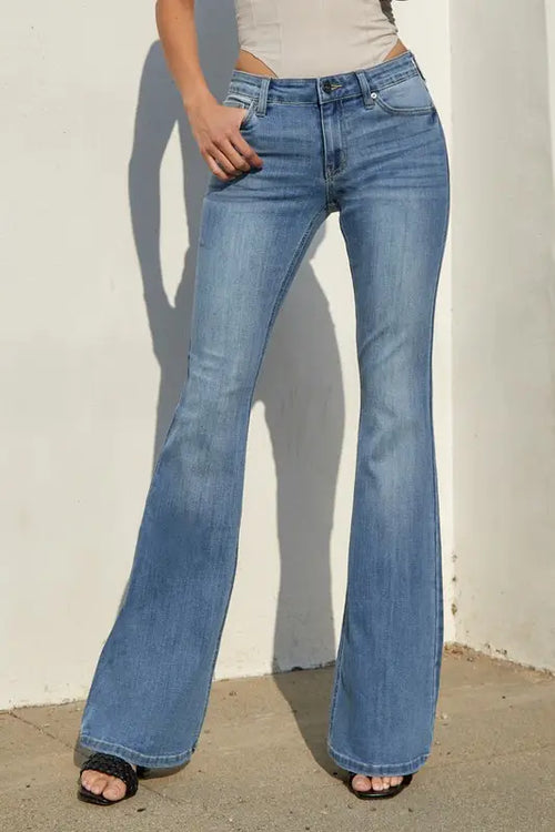 CELESTINE MID RISE FLARE JEAN