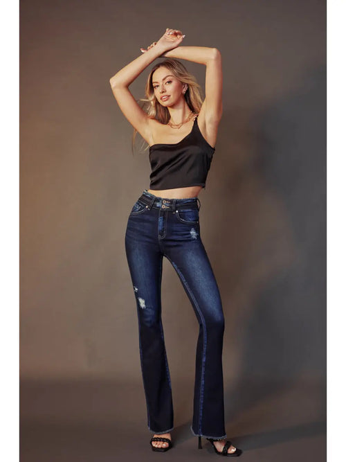 MORGAN HIGH RISE FLARE JEAN