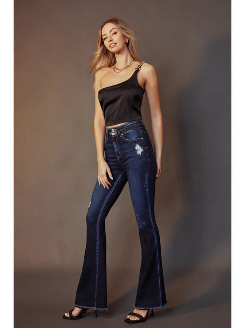 MORGAN HIGH RISE FLARE JEAN