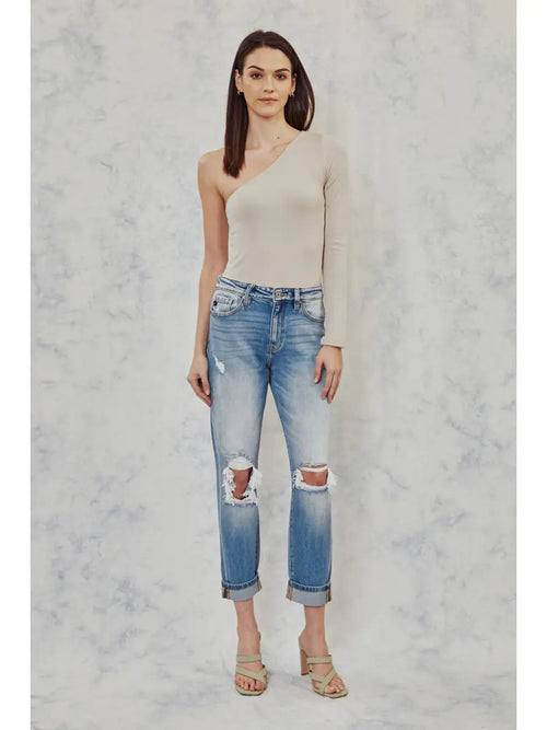 MILAN HIGH RISE MOM JEAN