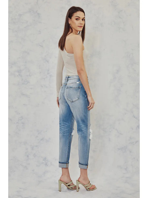 MILAN HIGH RISE MOM JEAN