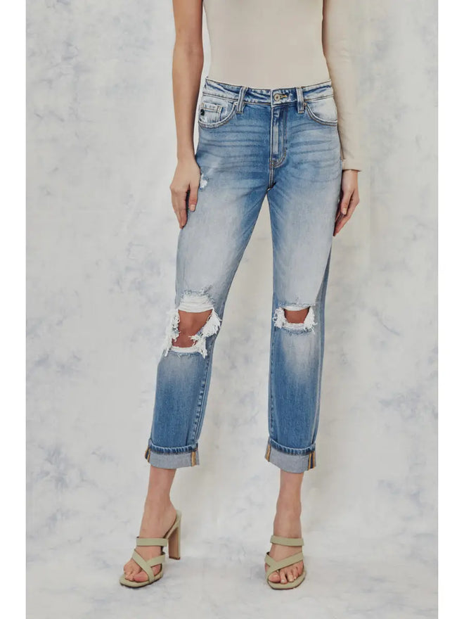 MILAN HIGH RISE MOM JEAN